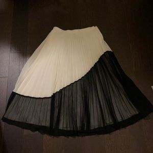 Banana Republic, pleated midi dress, asymmetrical
